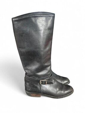 Vintage Santana Canada Black Leather Knee High Riding Boots Women’s 7.5
